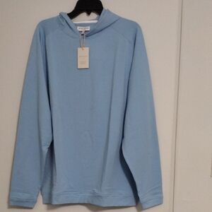 Peter Millar Sky Blue Striped Hoodie